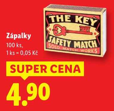 Zápalky, 100 ks