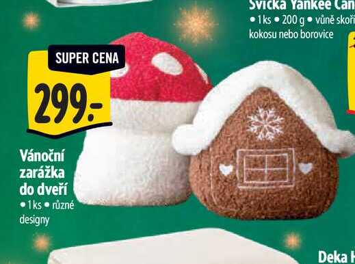 Vánoční zarážka do dveří   1ks