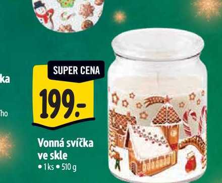 Vonná svíčka ve skle 1 ks 510 g