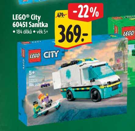 LEGO® City 60451 Sanitka 184 dílků