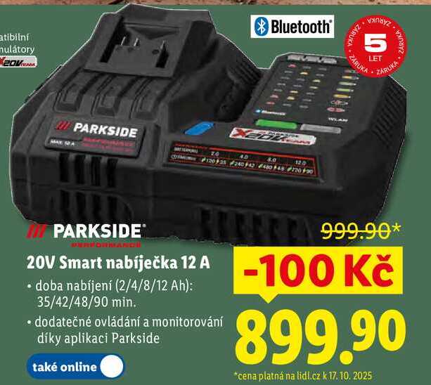 20V Smart nabíječka 12 A