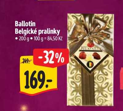 Ballotin Belgické pralinky 200 g