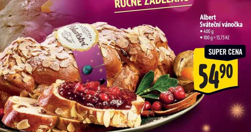 Albert Sváteční vánočka 400 g
