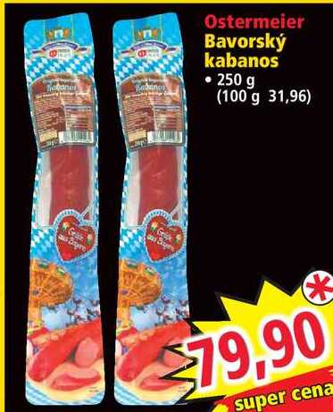 Ostermeier Bavorský kabanos, 250 g