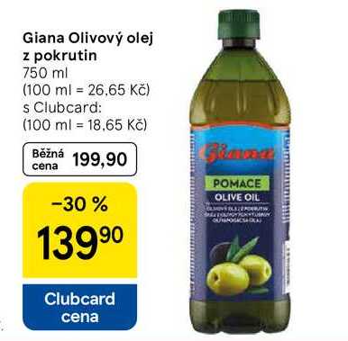 Giana Olivový olej z pokrutin, 750 ml