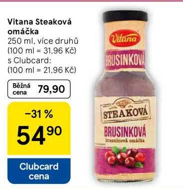 Vitana Steaková omáčka, 250 ml, více druhů