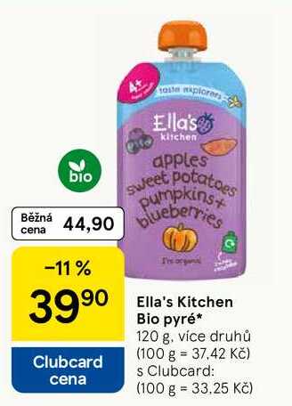 Ella's Kitchen Bio pyré, 120 g, více druhů  