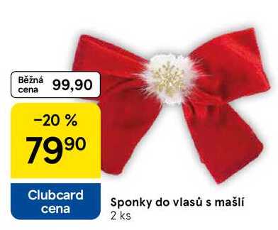 Sponky do vlasů s mašli, 2 ks