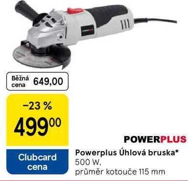 Powerplus Úhlová bruska, 500 W. průměr kotouče 115 mm