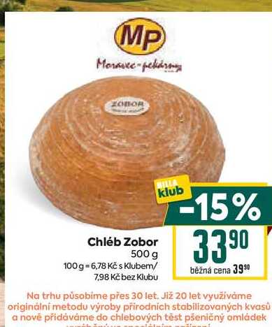 Chléb Zobor 500 g