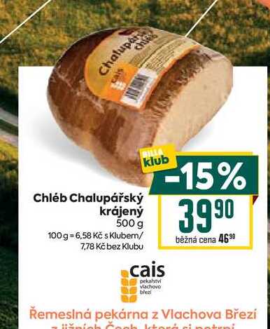 Chléb Chalupářský krájený 500 g