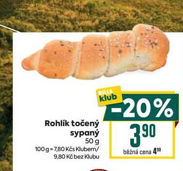 Rohlík točený sypaný 50 g