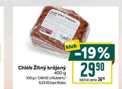 Chléb Žitný krájený 400 g
