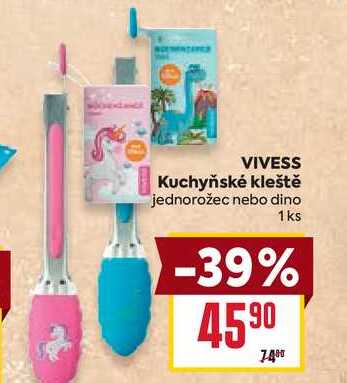 VIVESS Kuchyňské kleště jednorožec nebo dino 1ks
