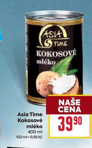 Asia Time Kokosové mléko 400 ml 