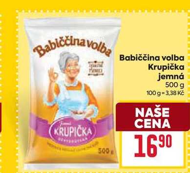 Babiččina volba Krupička jemná 500 g