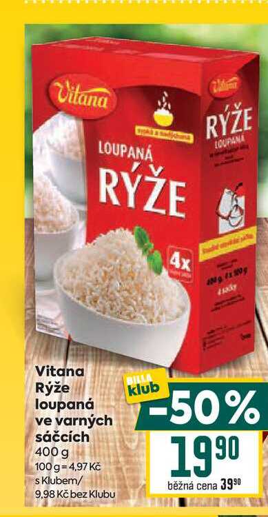 Rýže loupaná ve varných sáčcích 400 g