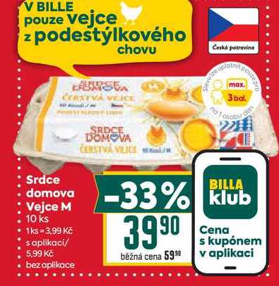 Srdce domova Vejce M 10 ks