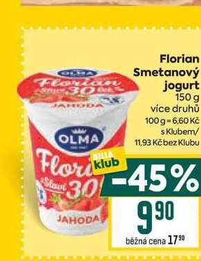 Florian Smetanový jogurt 150 g
