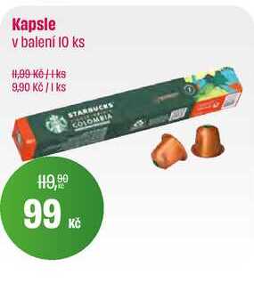 STARBUCKS COLOMBIA Kapsle v balení 10 ks