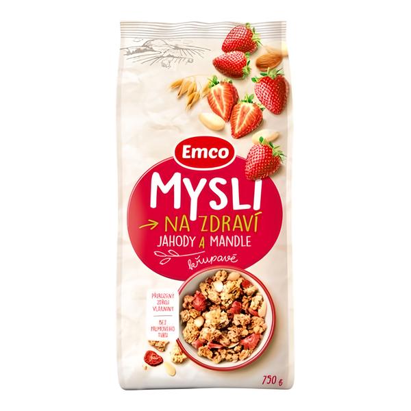 Emco Mysli na Zdraví Křupavé Jahody a mandle