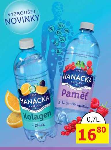 HANÁCKÁ KYSELKA Kolagen +Zinek 0,7L