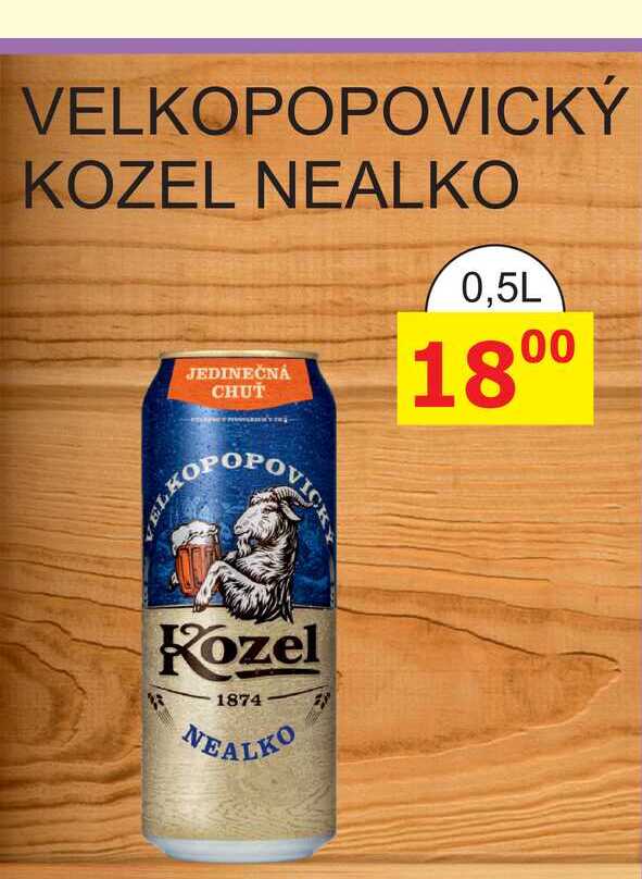 VELKOPOPOVICKÝ KOZEL NEALKO 0,5L 