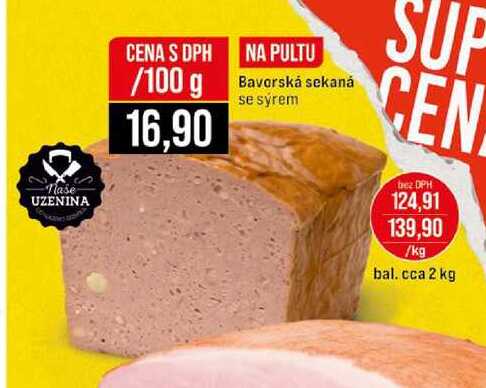 Bavorská sekaná se sýrem 100 g