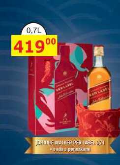 JOHNNIE WALKER RED LABEL 0,7l sada s ponožkami 