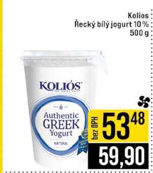 Kolios Řecký bílý jogurt 10% 500 g