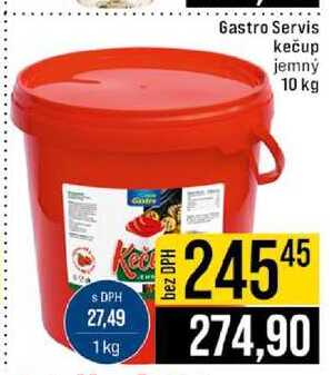 Gastro Servis kečup jemný 10 kg 
