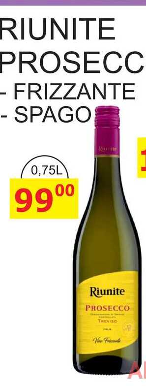 Riunite PROSECCO TREVISO SPAGO 0,75L