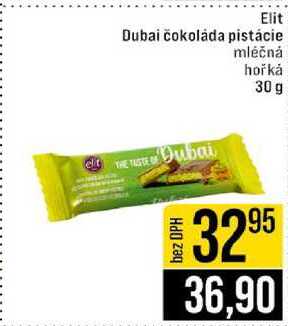 Elit Dubai čokoláda pistácie 30 g