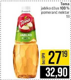 Toma džus 100 % / nektar 1 l