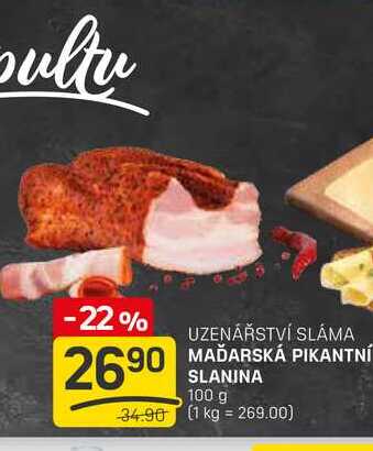 MAĎARSKÁ PIKANTNÍ SLANINA 100 g