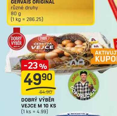 DOBRÝ VÝBĚR VEJCE M 10 KS
