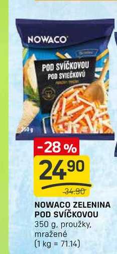 NOWACO ZELENINA POD SVÍČKOVOU 350 g, proužky