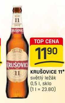 KRUŠOVICE 11 světlý ležák 0,5l