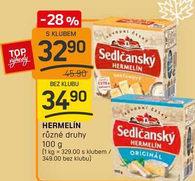 Sedlčanský hermelín 100g
