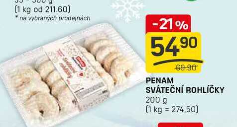 PENAM SVÁTEČNÍ ROHLÍČKY 200 g