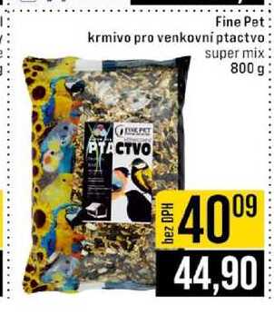 Fine Pet krmivo pro venkovní ptactvo super mix 800 g