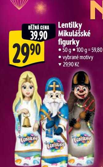 Lentilky Mikulášské figurky 50 g