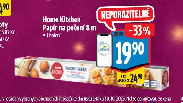 Home Kitchen Papír na pečení 8 m