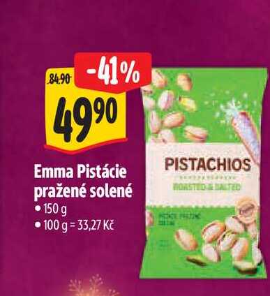  Emma Pistácie pražené solené  150 g 