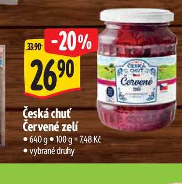   Česká chuť Červené zelí  640 g 