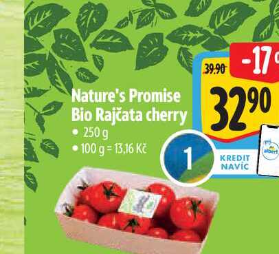 Nature's Promise Bio Rajčata cherry 250 g
