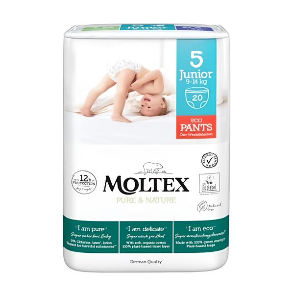 Moltex Pure & Nature Plenkové kalhotky Junior vel. 5 (9-14 kg)