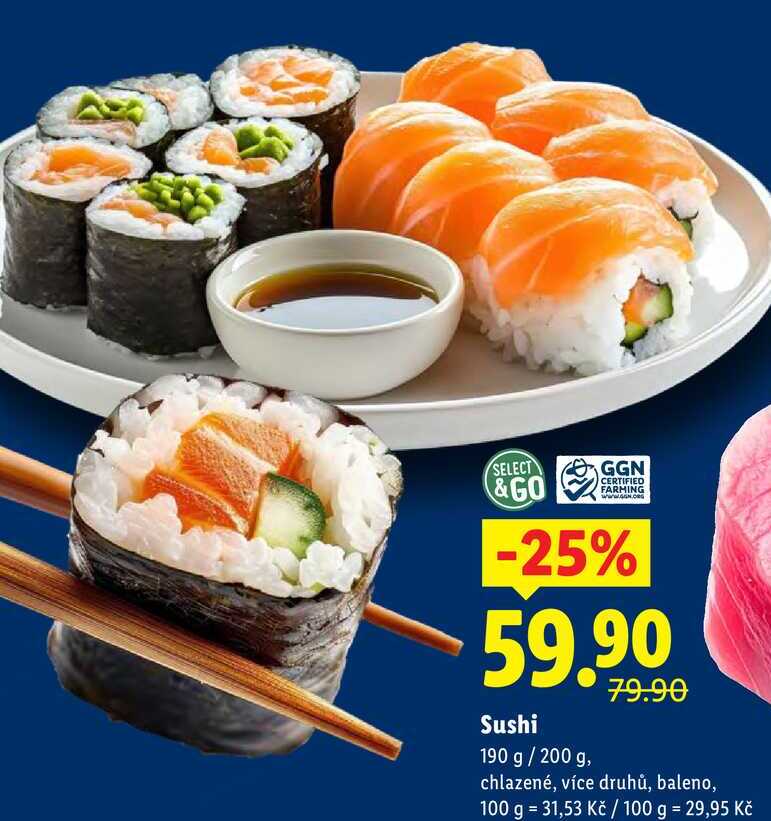 Sushi, 190 g/200 g