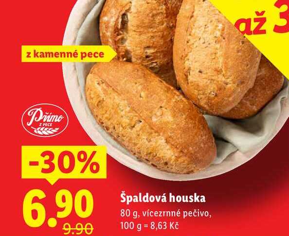 Špaldová houska, 80 g