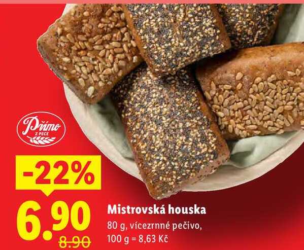 Mistrovská houska, 80 g